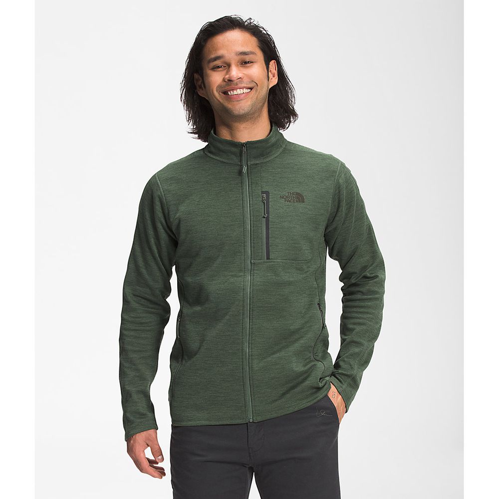 The North Face Fleece Mens Australia - The North Face Canyonlands Full Zip Green Hiking (FJL-567283)